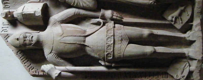 Germany Neustadt am Main - St Michael and St Gertrud Voit von Rieneck 1379 and wife 1381